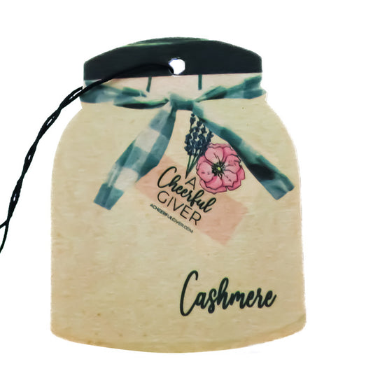 Cashmere - Car Air Freshener by A Cheerful Giver