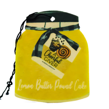 Lemon Butter Pound Cake - Car Air Freshener by A Cheerful Giver
