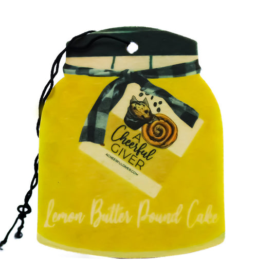 Lemon Butter Pound Cake - Car Air Freshener