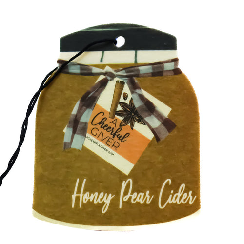 Honey Pear Cider - Car Air Freshener by A Cheerful Giver