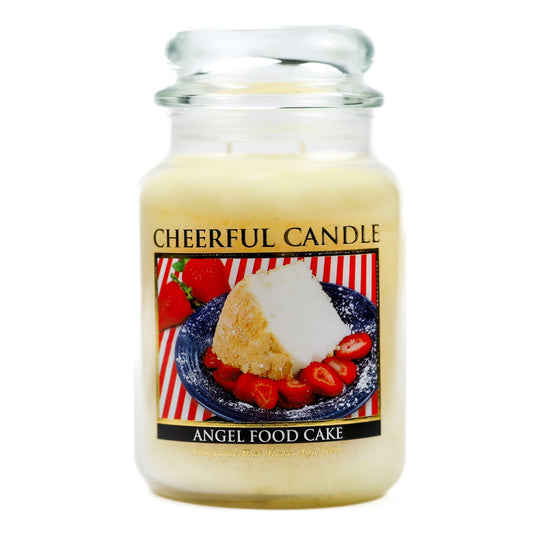 Angel Food Cake - 24 oz Cheerful Candle