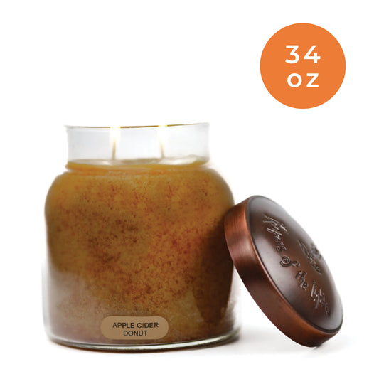 Apple Cider Donut - 34 oz Papa Candle - Product Image by A Cheerful Giver