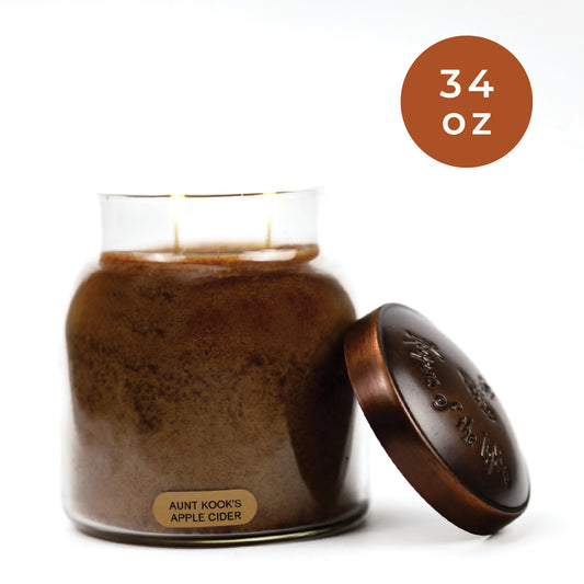 Aunt Kook's Apple Cider - 34 oz Papa Candle