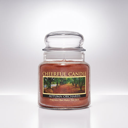 Autumn Orchards Scented Candle -16 oz, Double Wick, Cheerful Candle