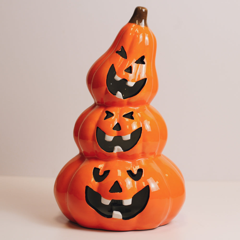 Haunted top living lighted pumpkin 48in