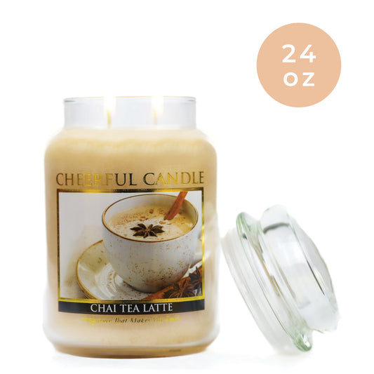 Chai Tea Latte - 24 oz Cheerful Candle