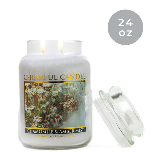 Chamomile & Amber Mist - 24 oz Cheerful Candle
