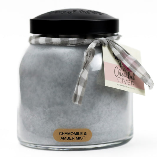 Chamomile & Amber Mist - 34 oz Papa Candle by A Cheerful Giver