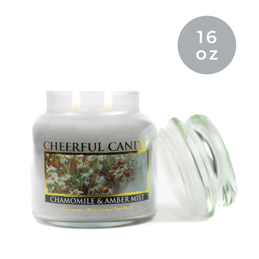 Chamomile & Amber Mist - 16 oz Cheerful Candle