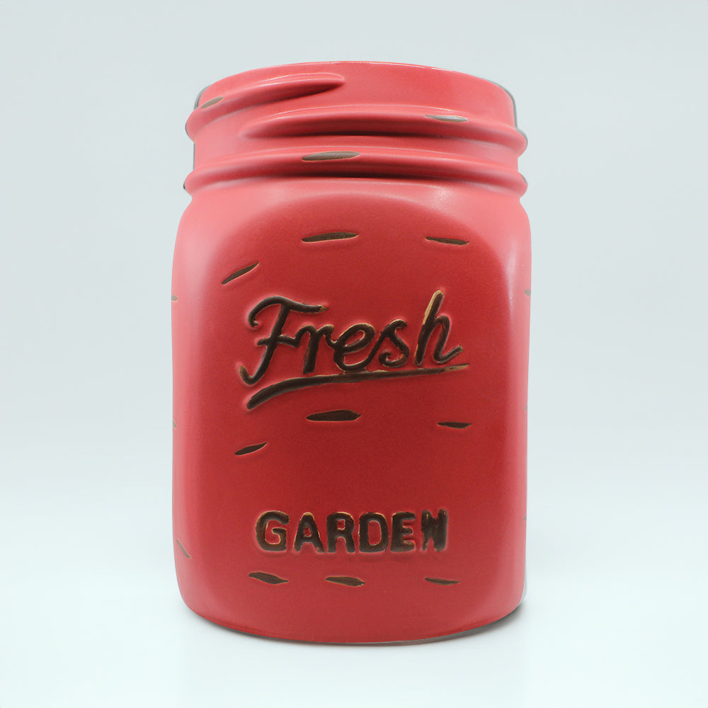Red - Mason Jar Planter