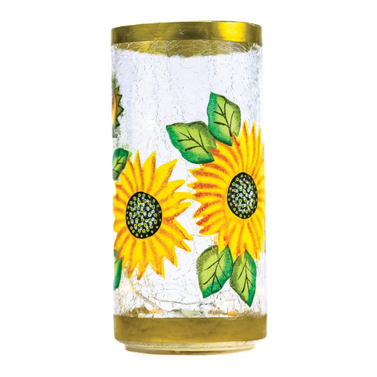 Sunflower - LED Glass Pillar