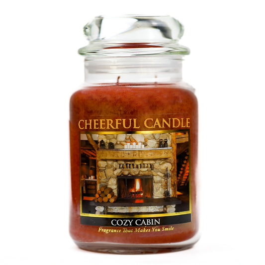 Cozy Cabin - 24 oz Cheerful Candle