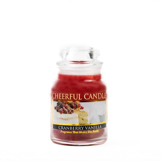 Cranberry Vanilla - 6 oz Cheerful Candle