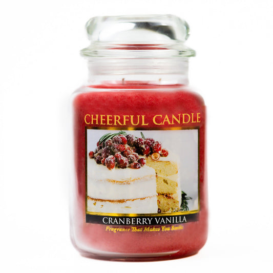 Cranberry Vanilla - 24 oz Cheerful Candle