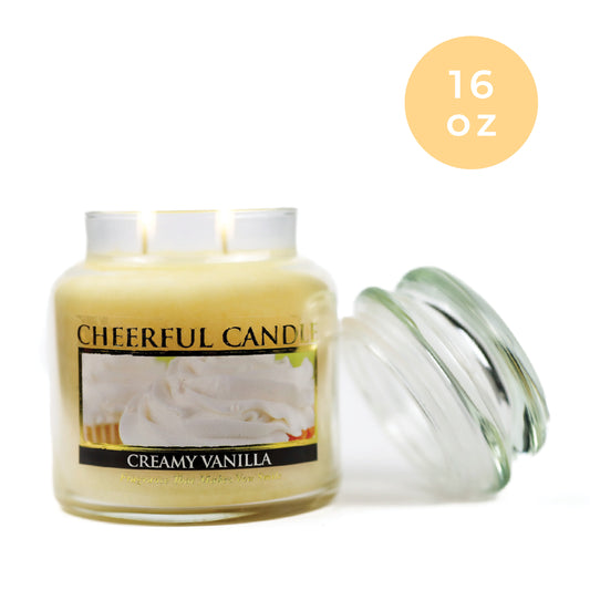 Creamy Vanilla - 16 oz Cheerful Candle