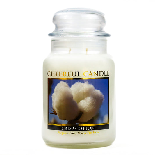 Crisp Cotton - 24 oz Cheerful Candle