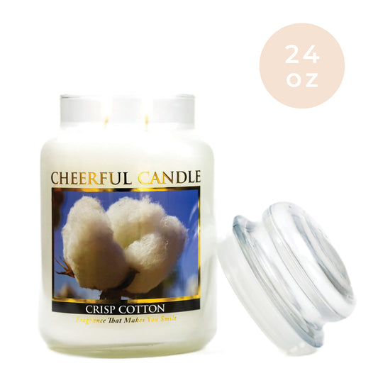 Crisp Cotton - 24 oz Cheerful Candle