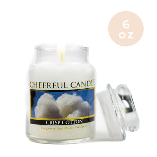 Crisp Cotton - 6 oz Cheerful Candle