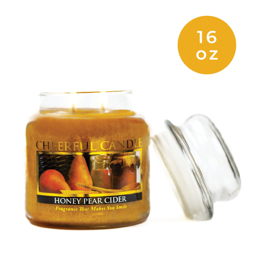 Honey Pear Cider - 16 oz Cheerful Candle