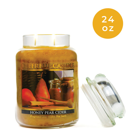Honey Pear Cider - 24 oz Cheerful Candle