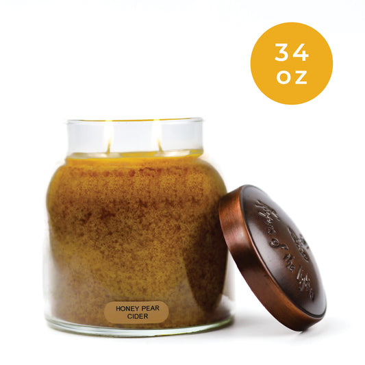 Honey Pear Cider - 34 oz Papa Candle