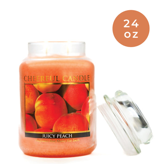 Juicy Peach - 24 oz Cheerful Candle