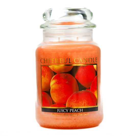 Juicy Peach - 24 oz Cheerful Candle