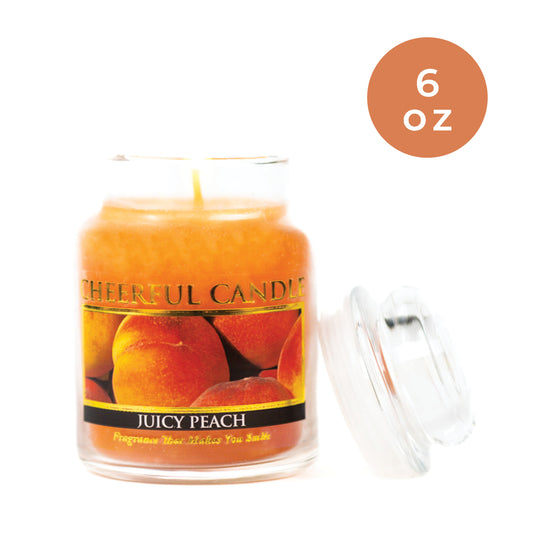 Juicy Peach - 6 oz Cheerful Candle