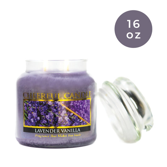 Lavender Vanilla - 16 oz Cheerful Candle