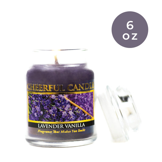 Lavender Vanilla - 6 oz Cheerful Candle