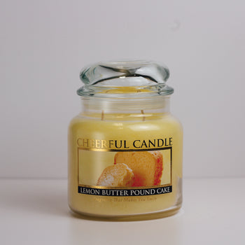 Lemon Butter Pound Cake Scented Candle -16 oz, Double Wick, Cheerful Candle