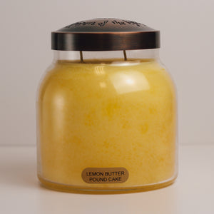 Lemon Butter Pound Cake Scented Candle - 34 oz, Double Wick, Papa Jar