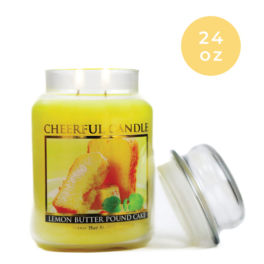 Lemon Butter Pound Cake - 24 oz Cheerful Candle