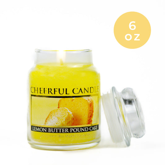 Lemon Butter Pound Cake - 6 oz Cheerful Candle