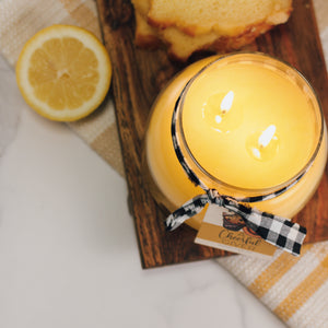 Lemon Butter Pound Cake Scented Candle - 22 oz, Double Wick, Mama Jar