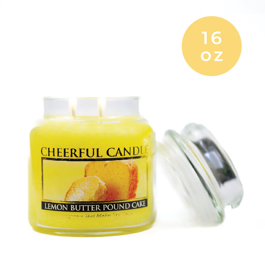 Lemon Butter Pound Cake - 16 oz Cheerful Candle