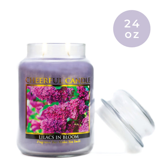 Lilacs in Bloom - 24 oz Cheerful Candle