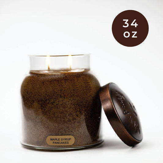 Maple Syrup Pancakes - 34 oz Papa Candle - Product Image by A Cheerful Giver