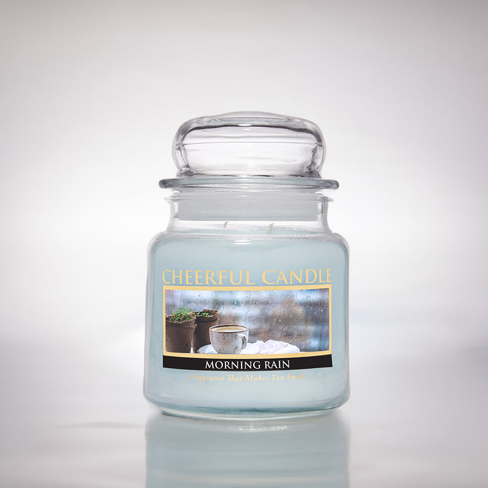 Morning Rain Scented Candle 16 oz, Double Wick, 80hour burn time