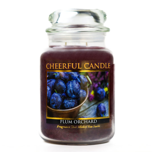 Plum Orchard - 24 oz Cheerful Candle