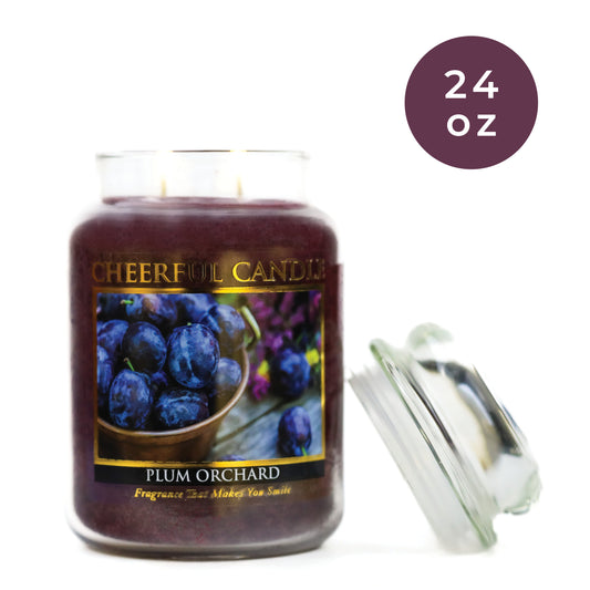 Plum Orchard - 24 oz Cheerful Candle