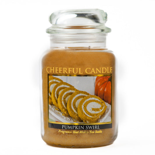 Pumpkin Swirl - 24 oz Cheerful Candle