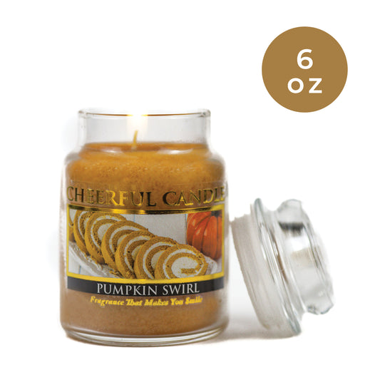 Pumpkin Swirl - 6 oz Cheerful Candle