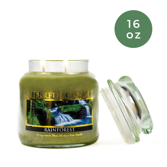 Rainforest Scented - 16 oz Cheerful Candle