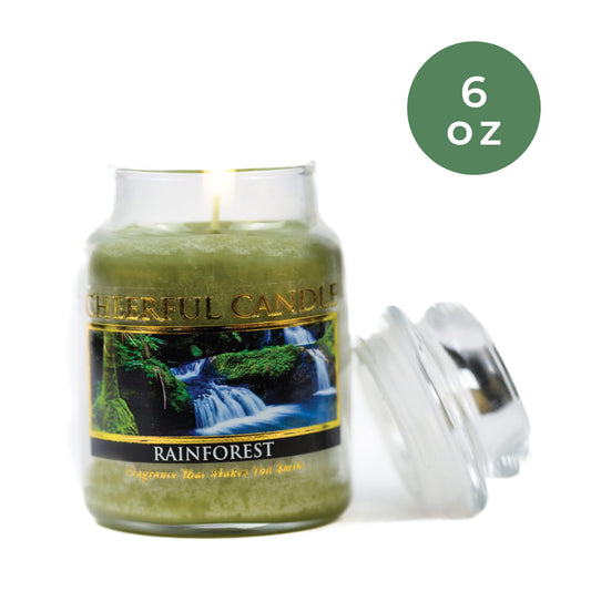 Rainforest Scented - 6 oz Cheerful Candle