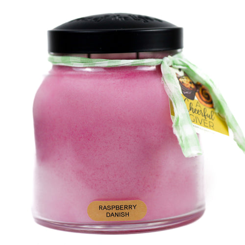 Raspberry Danish - 34 oz Papa Candle by A Cheerful Giver