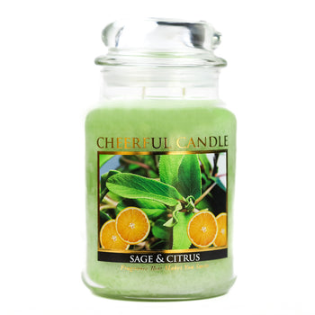 Sage & Citrus - 24 oz Cheerful Candle by A Cheerful Giver