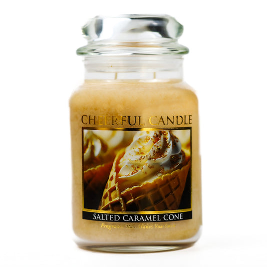Salted Caramel Cone - 24 oz Cheerful Candle