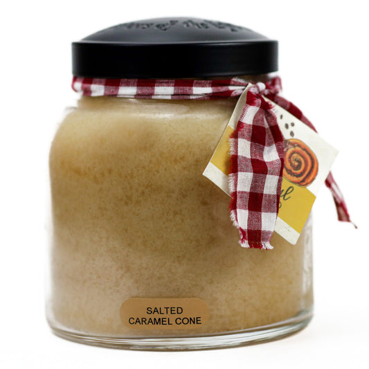 Salted Caramel Cone - 34 oz Papa Candle by A Cheerful Giver