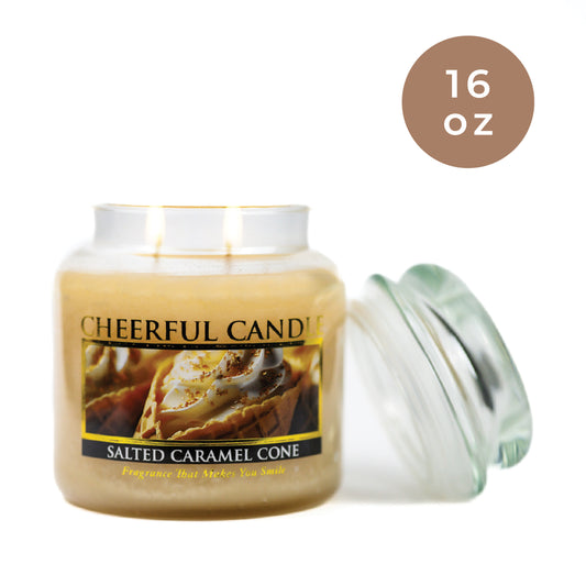 Salted Caramel Cone - 16 oz Cheerful Candle